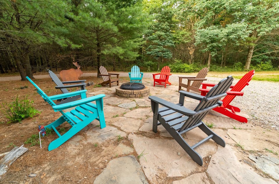 Family & Friends can gather in the large fire pit area and create memories together