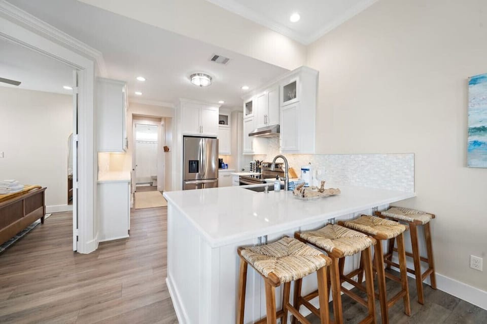 Whip up delicious meals in this charming kitchen