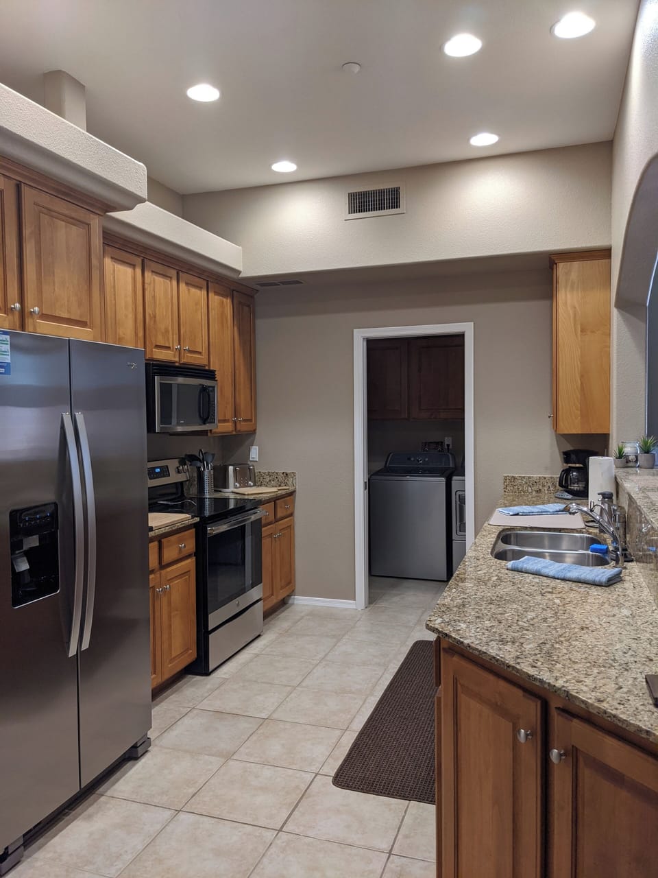 Ice maker, R/O Water, Dutch Oven, Blender, Dishwasher, Laundry Room attached.