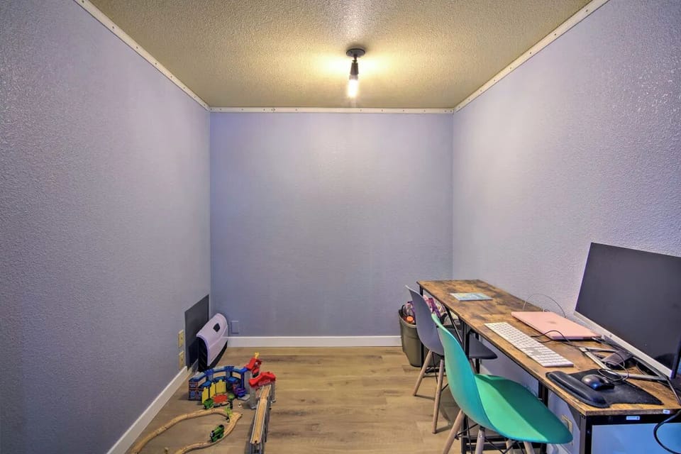 Play area with two desks