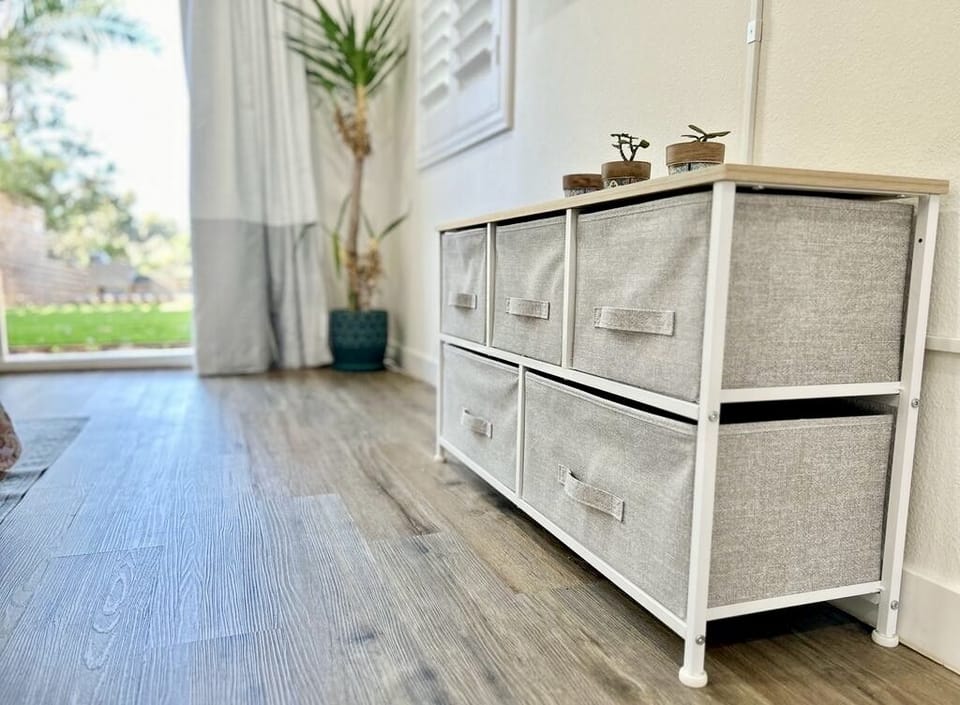 Drawer storage space for those who want to stay a while!