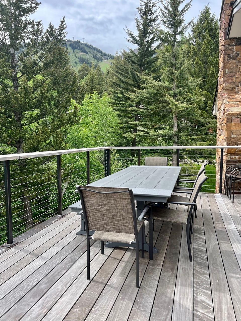 Outdoor Dining with Mountain + Valley Views