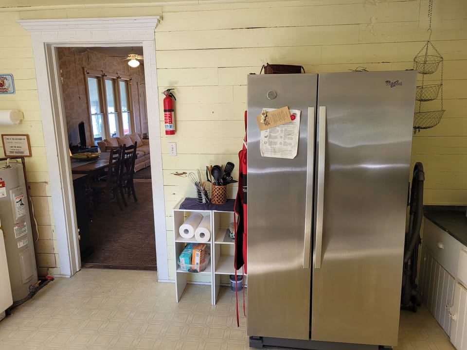 KITCHEN:  The home has a large kitchen with all  appliances, except for a dishwasher.