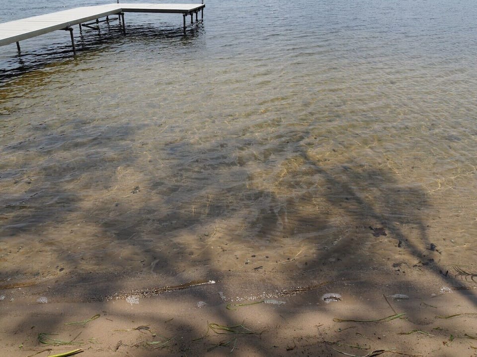 EXTERIOR:  Another view of the wonderfully sandy lake bottom at the property.