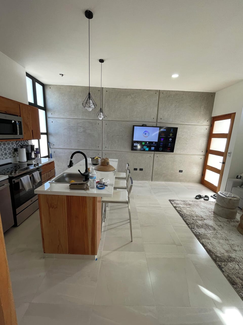 Casita completed with similar finishes of the main house.