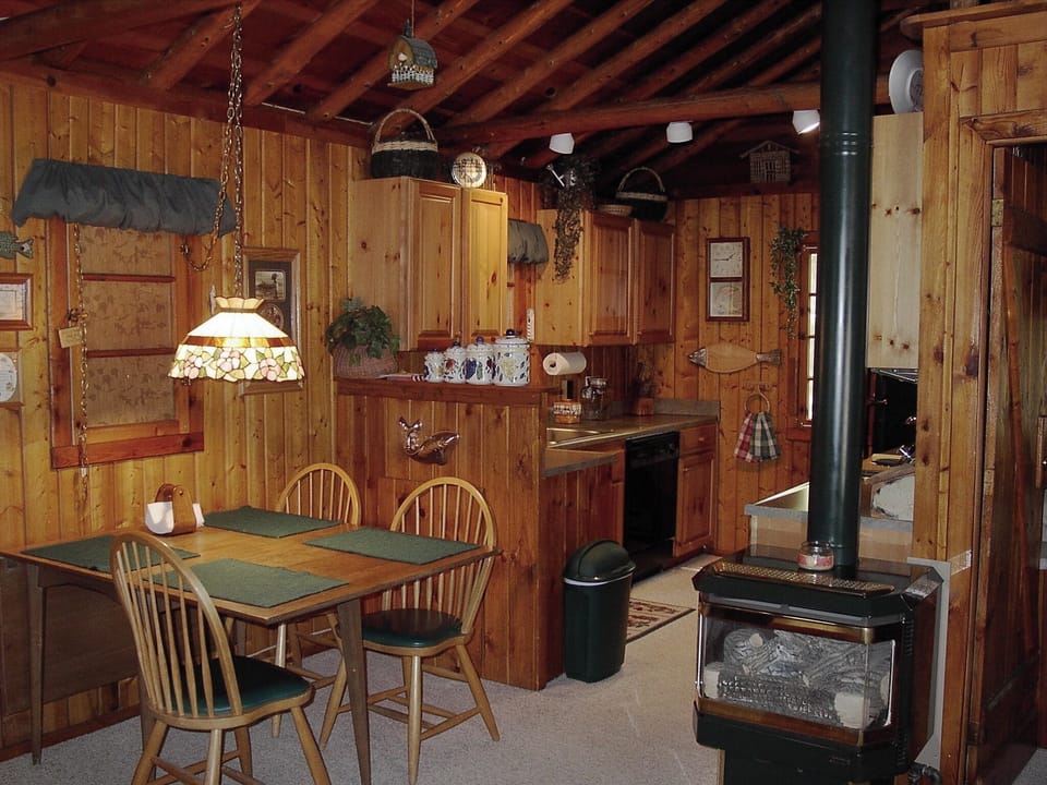 OVERALL:  The dining area and looking into the kitchen.