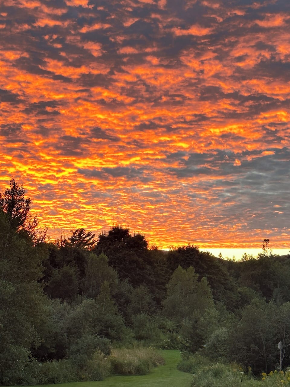 Sunset from the deck