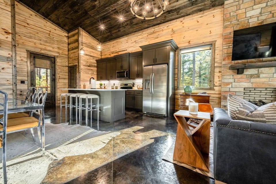 Open kitchen area