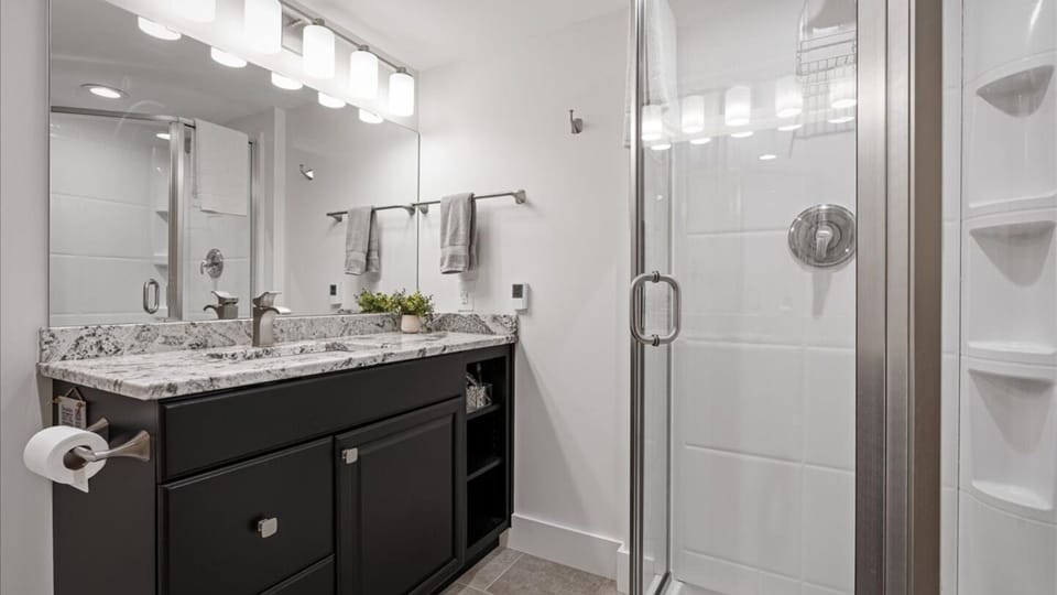 Lower Level Bath - Heated Tile Floor