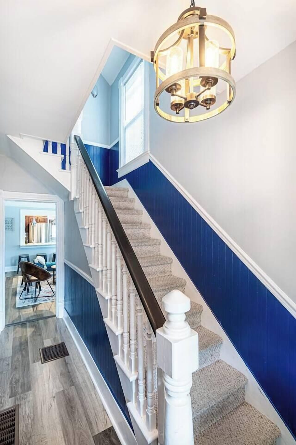 Stairway to second level.