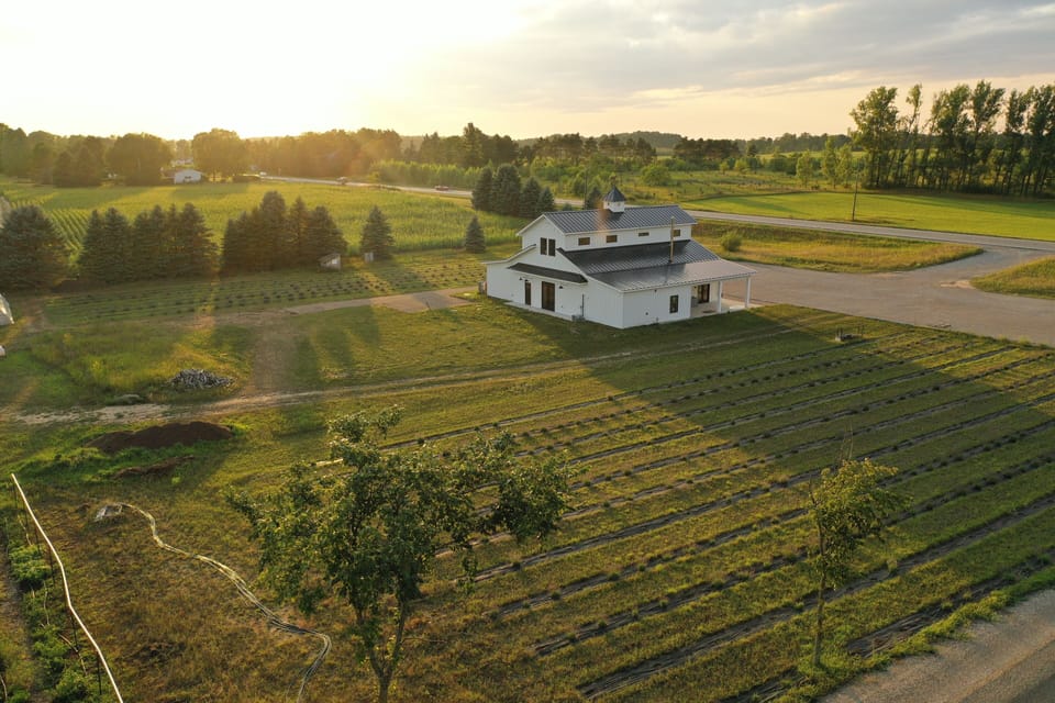 13.76 acre farm on Traverse City's renowned "Farm Corridor" - minutes to town