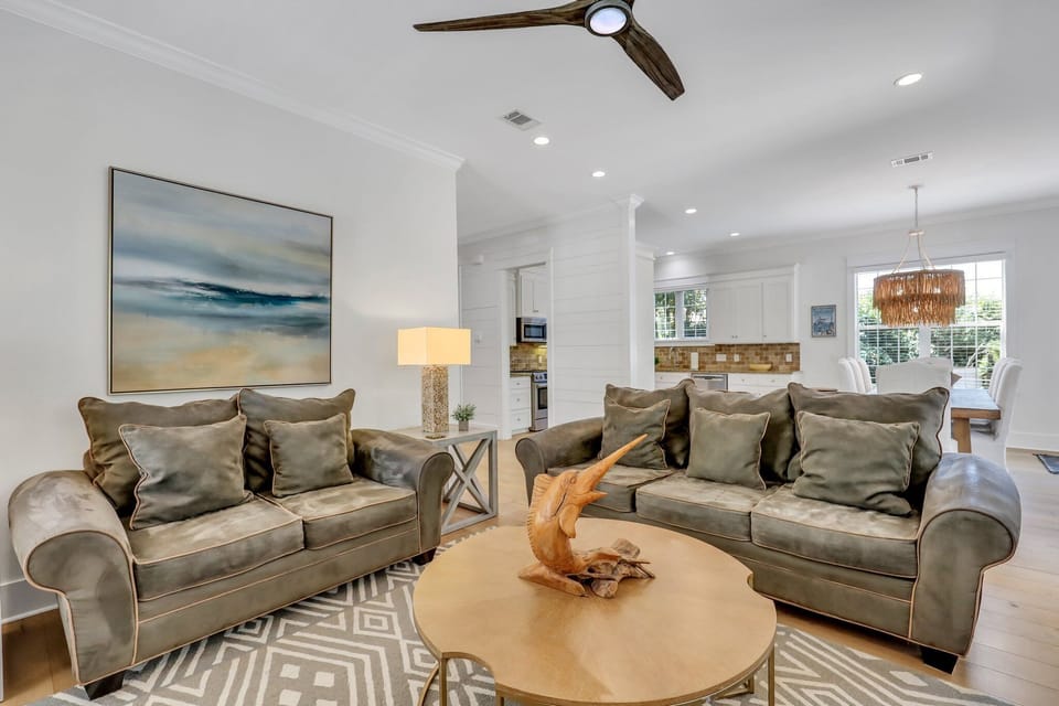 Living Room with ample seating and an HD TV