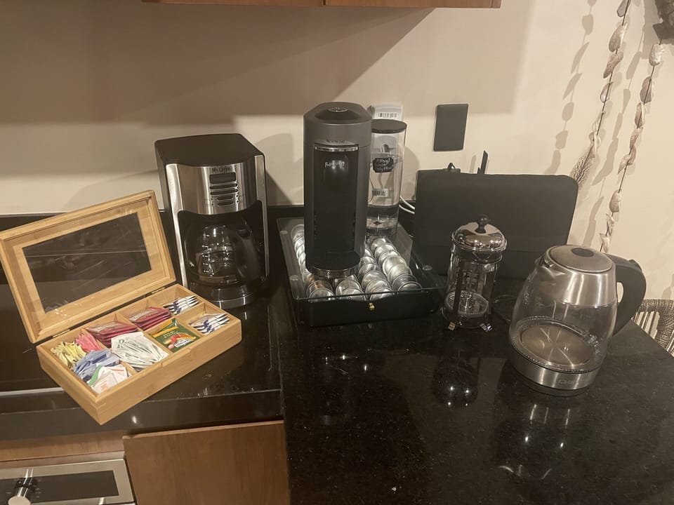We love our beverages - from delicious Nespresso to a nice kettle - we have it!