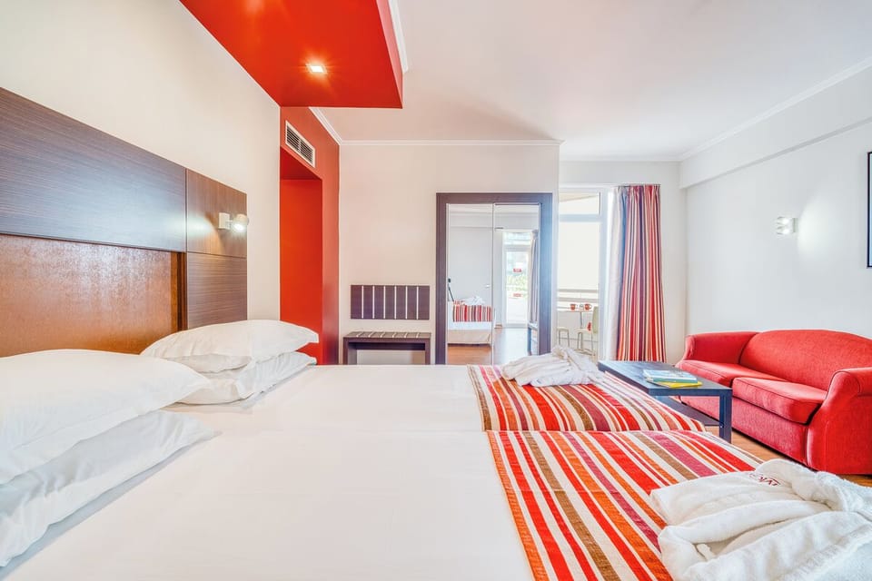 Wake gently to sunlight spilling across fresh, plush linens.