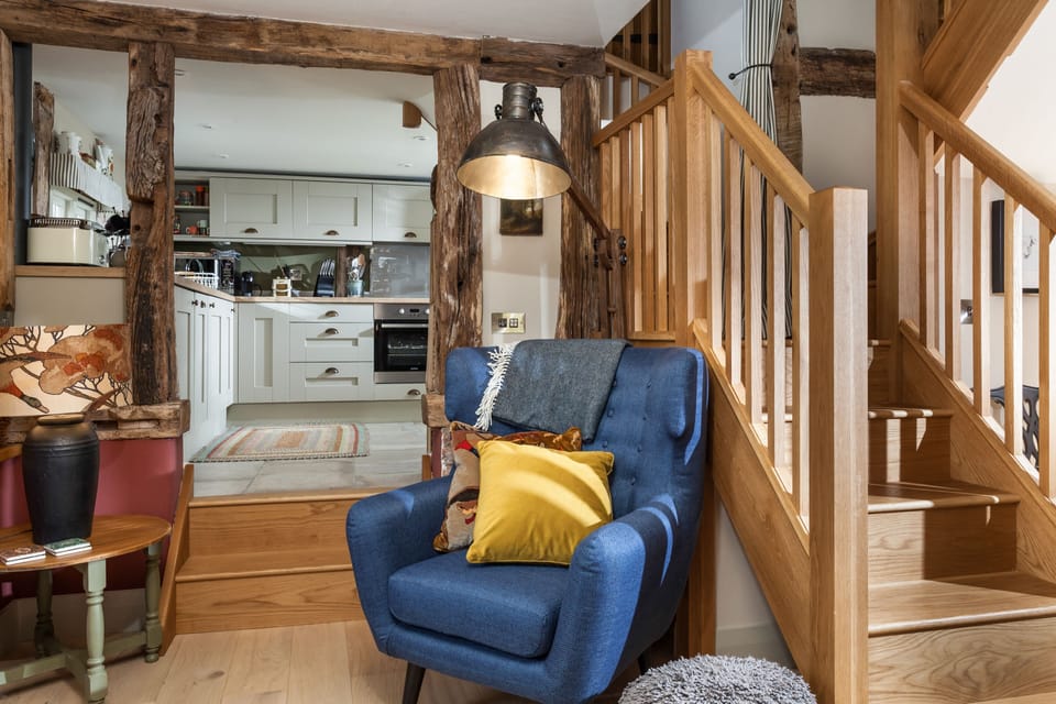 Stairs leading to bedrooms two and three