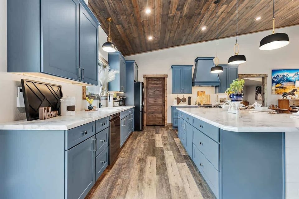 Amazing kitchen to gather & everything you need to cook and bake.