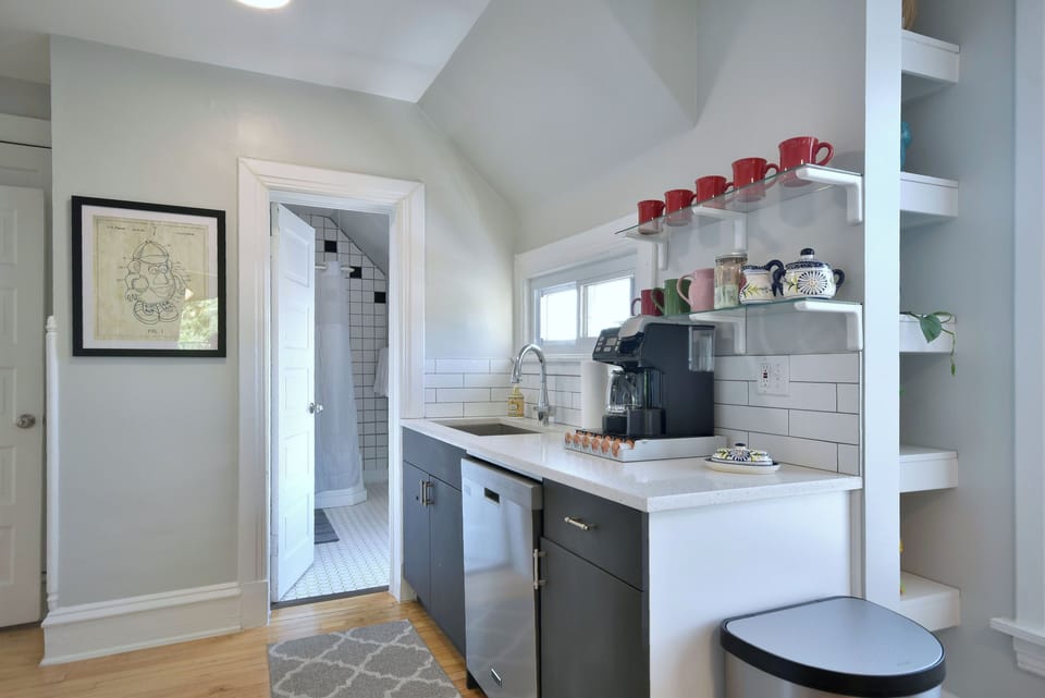 Pods provided along with cream and different sweeteners. You may bring your own.