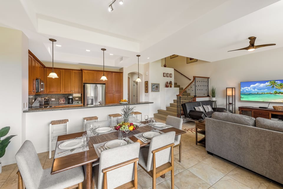 Enjoy effortless entertaining with a seamless open-concept living and dining area.