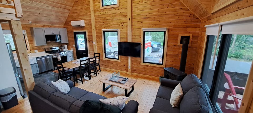 Living room. With Smart TV and pull out bed.