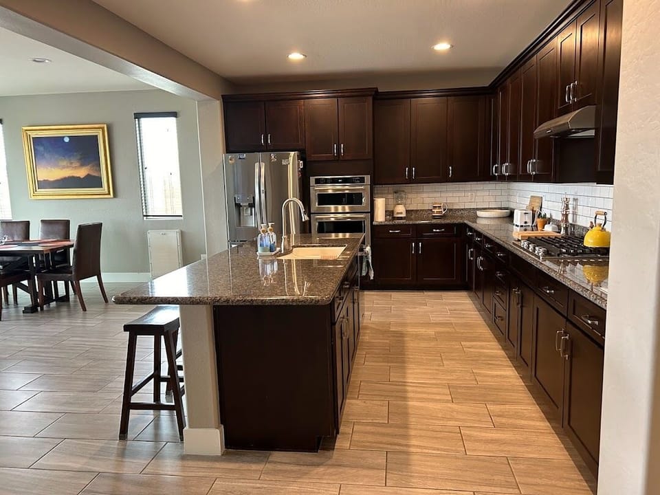 kitchen with essentials
