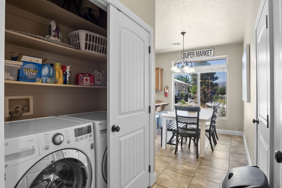 New laundry machines.