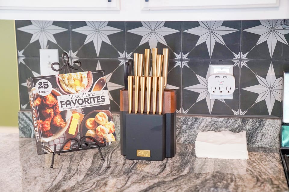 NEWLY TILED KITCHEN