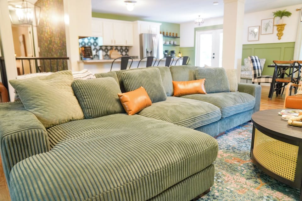 FULLY LOVINGLY REDONE UPSTAIRS LIVING ROOM WITH BRAND NEW FURNITURE