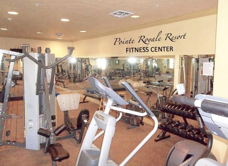 Fitness center at clubhouse