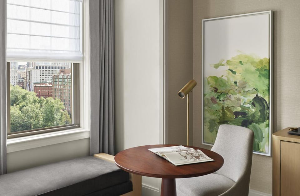 Enjoy a quiet breakfast or catch up on emails.