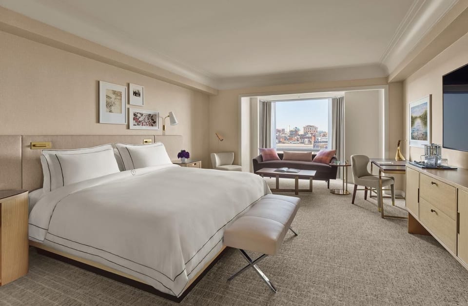 Stretch out in a spacious room designed for effortless lounging.