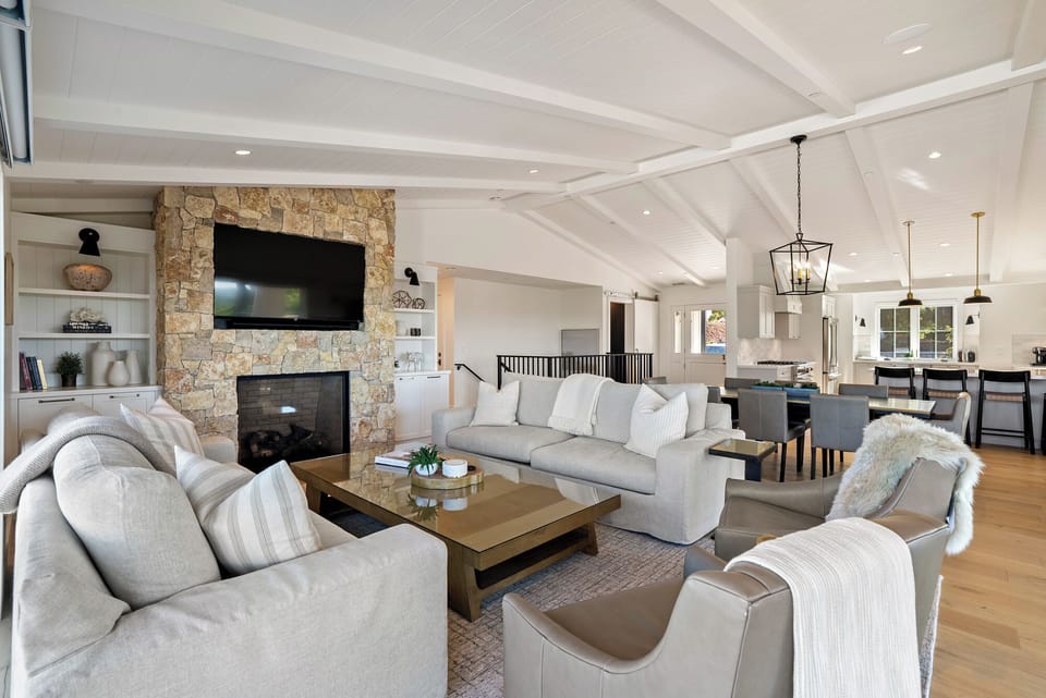 Living Area - Open Living Room and Dining Area