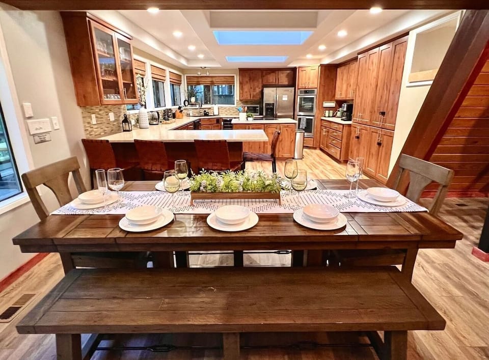 Dining and kitchen area