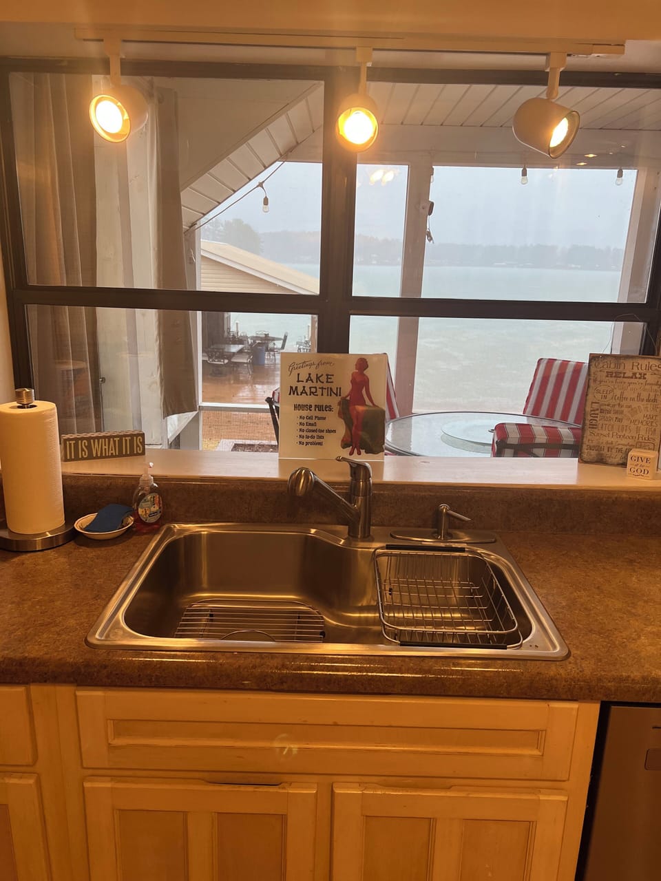 Doing dishes with a view!