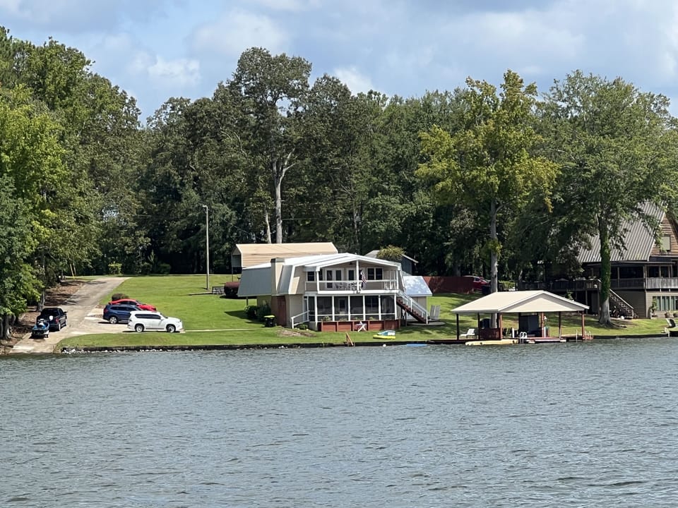 Beautiful 250 feet of waterfront.