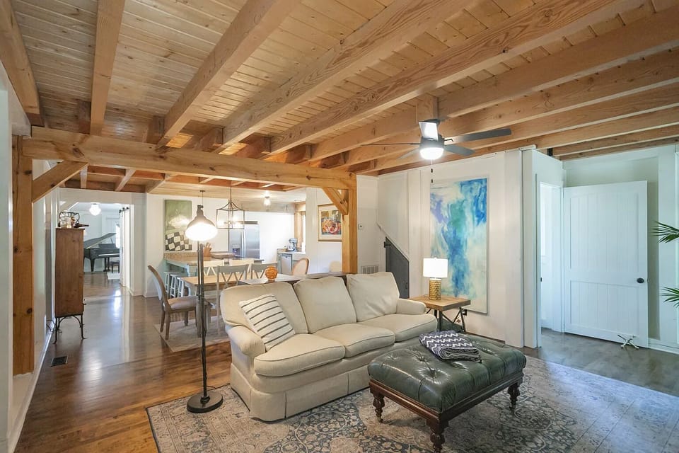 An open floor plan, ensuring everyone can spend quality time together.