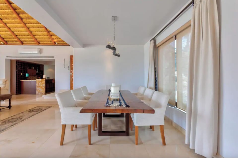 View of the dining room. Seating for 8 people.