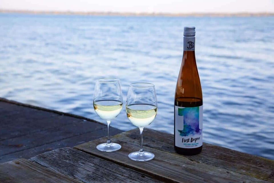 Sip local wine on the dock and take in those peaceful lake vibes.