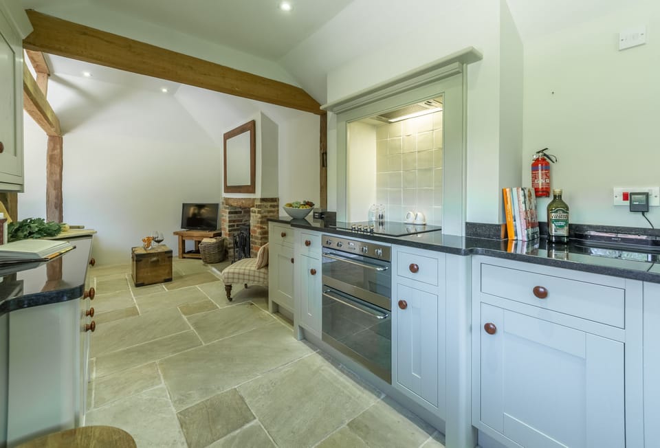 Ground floor: Luxury fully fitted kitchen with Indian limestone and underfloor heating