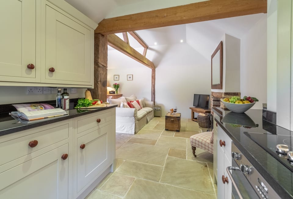 Ground floor: Luxury fully fitted kitchen with Indian limestone and underfloor heating