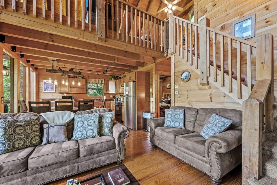 Friends in High Places' cozy living area