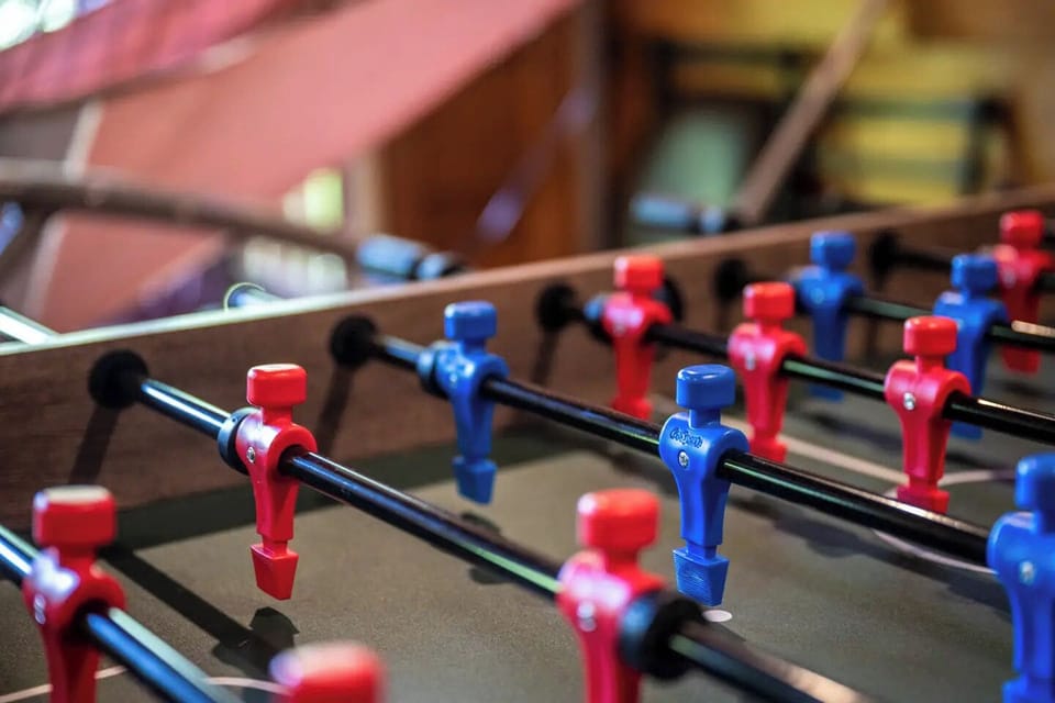 Friends in High Places' game room and lounge