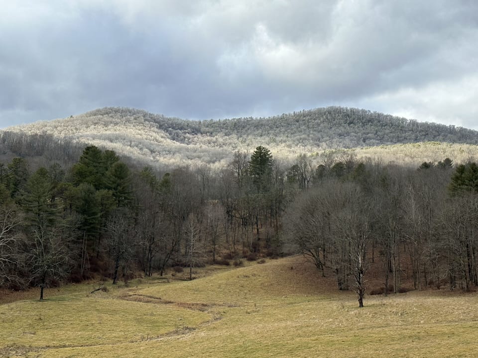 Ice on the mountain.