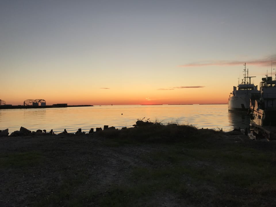 Private beach sunset, just a 5 min walk from the house
