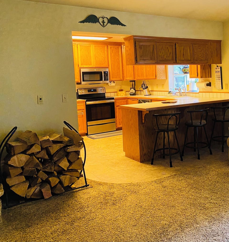 Kitchen as seen from Family Room