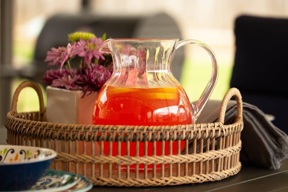 Whip up a pitcher of refreshing lemonade for relaxing afternoons on the covered patio at SeaCasa.