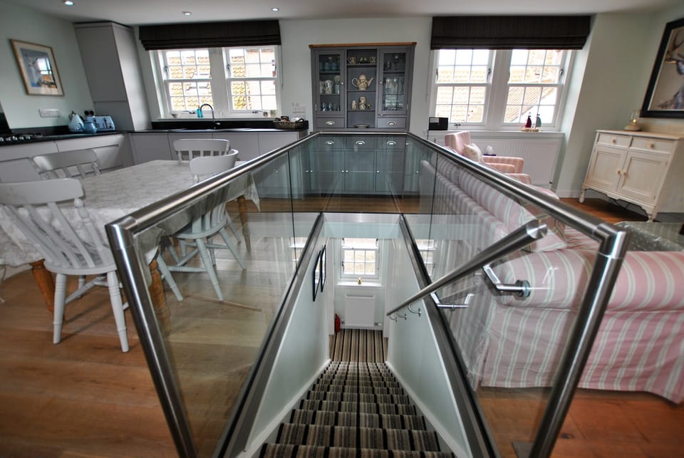 Creative use of space allows the areas to flow seamlessly together