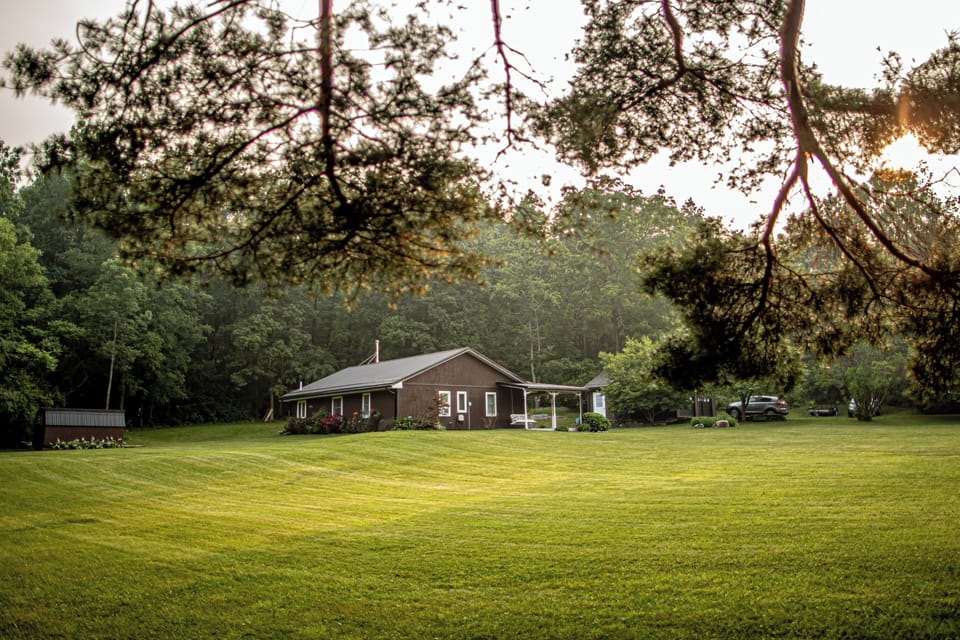 "Heaven in Himrod" house, view  from mailbox