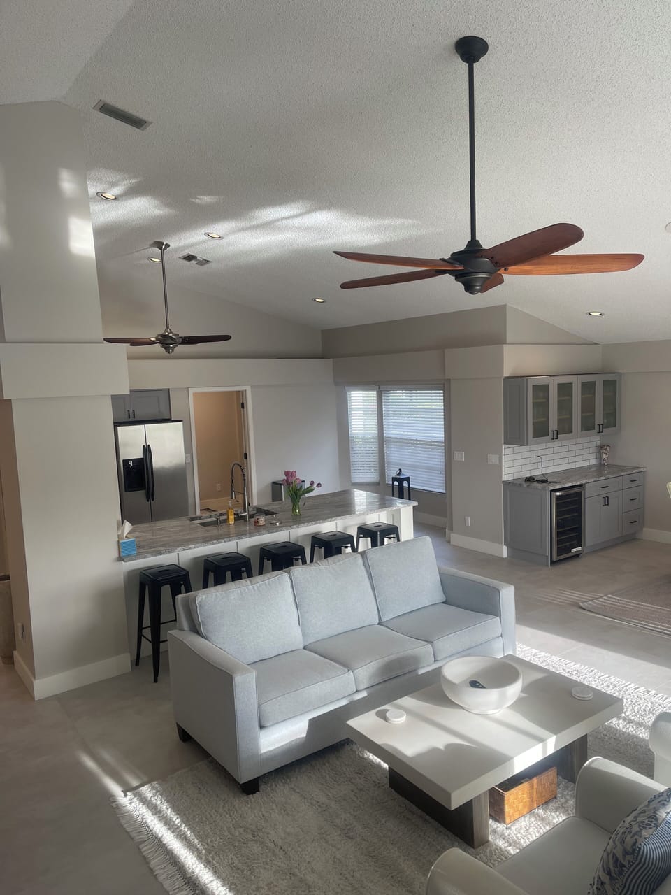 Newly Renovated Living Area and Kitchen