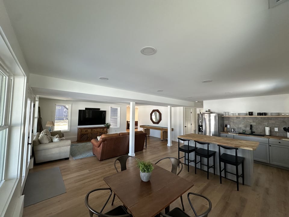 Lower level living area