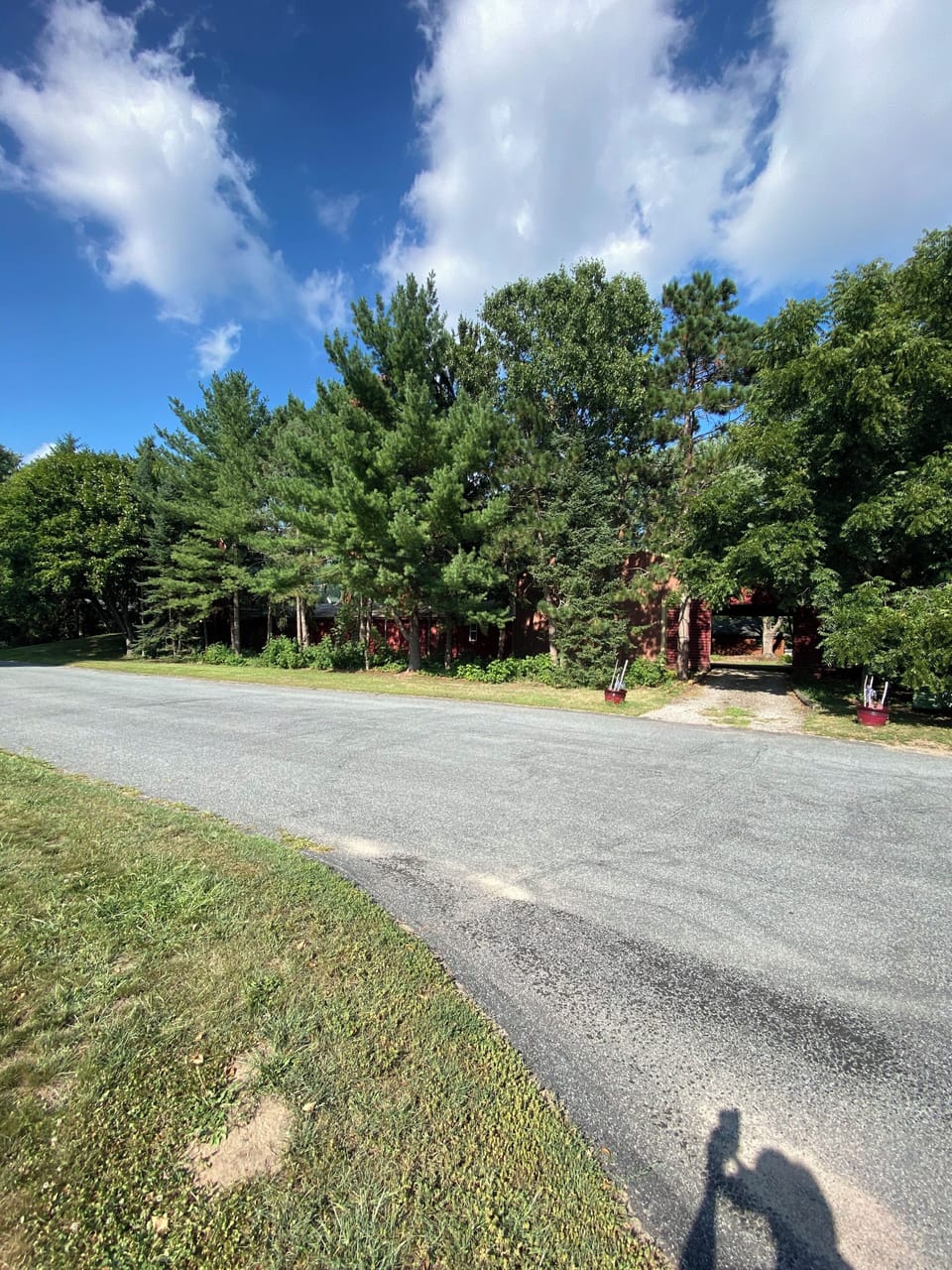 One of two entries into property, privacy from main road and residential area.